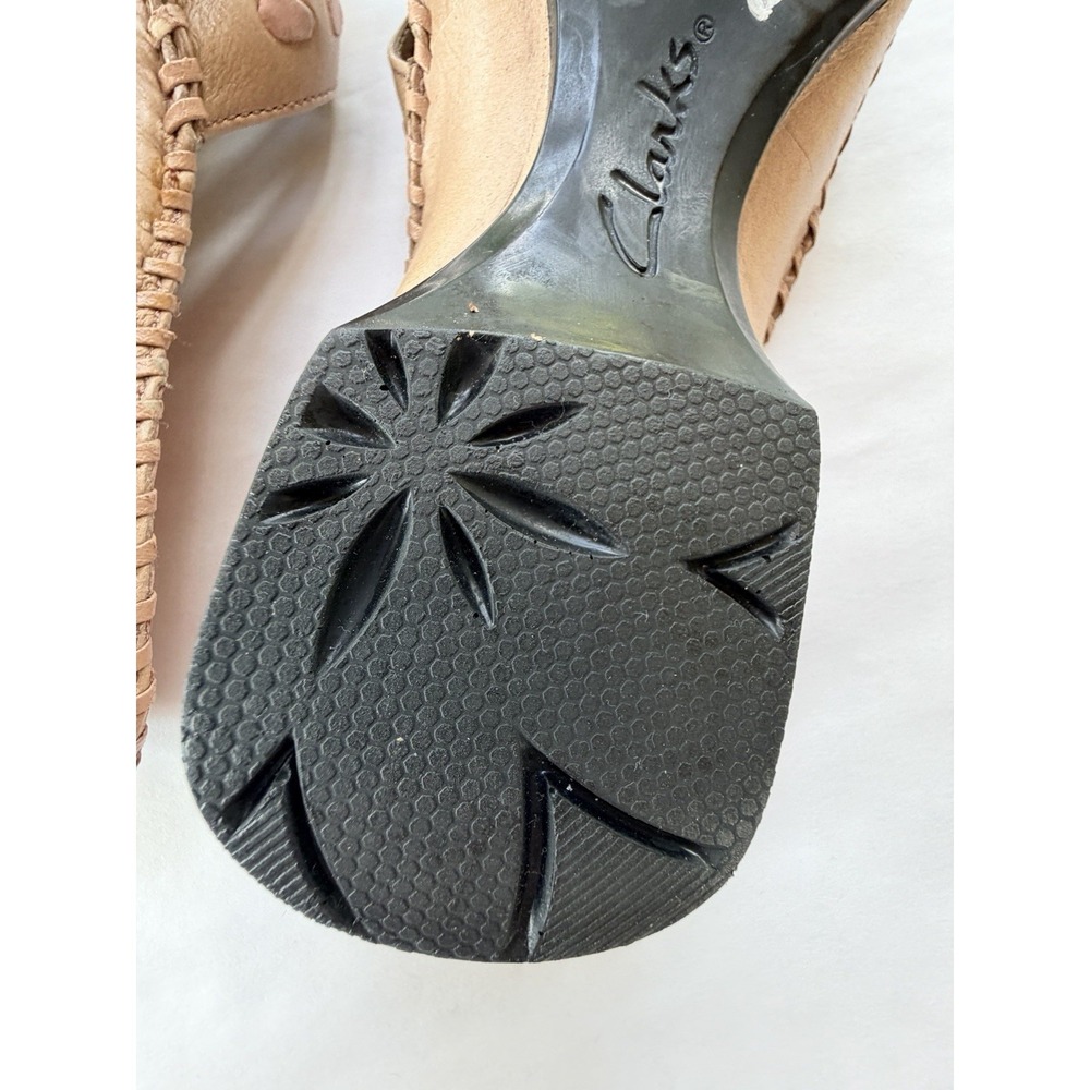 Clarks Artisan Womens Sandals 77403 Size 7.5 M Beige & Pale Pink Leather - Picture 8 of 14